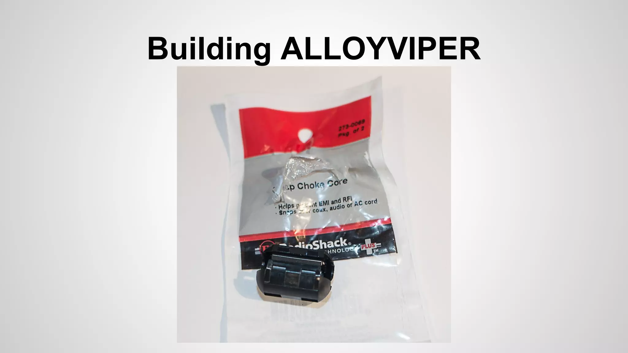 Building ALLOYVIPER 
 
