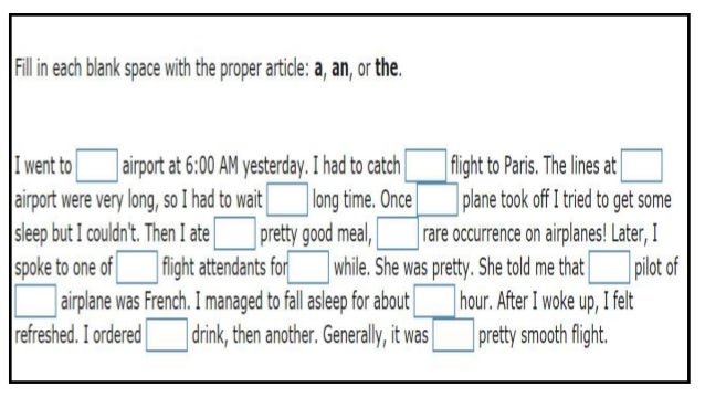 structure of english articles presentation articles english