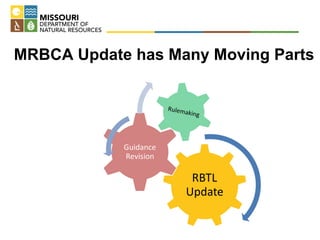 MRBCA Update has Many Moving Parts
 