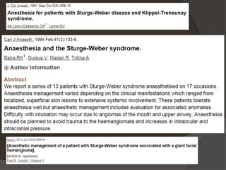 Síndrome Sturge-Weber - caso e revisão da literatura