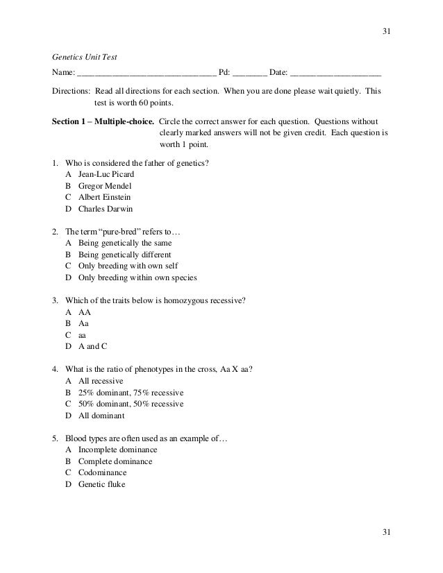 Biology Study Guide Answer Key Unit 3 - aegoodsite