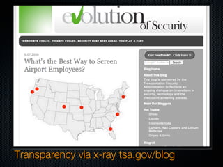 Transparency via x-ray tsa.gov/blog
 