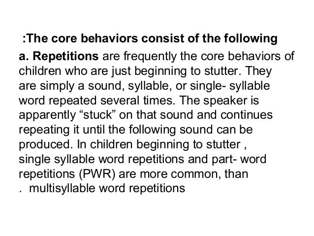 Singles stuttering
