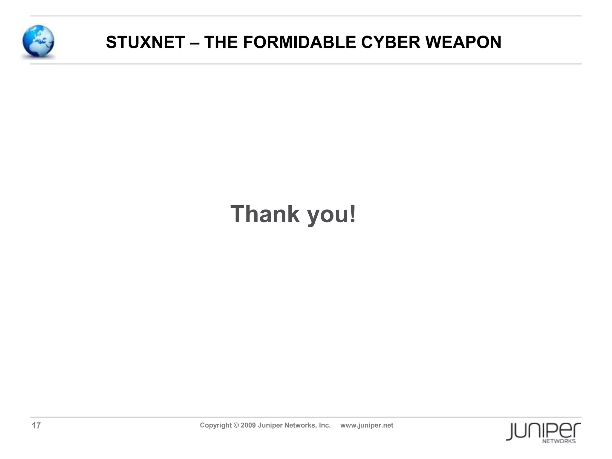 STUXNET – INSTALLATION PROCEDURE