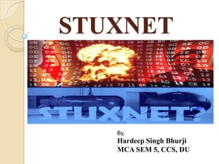 STUXNET



   By,
   Hardeep Singh Bhurji
 