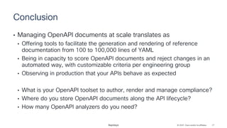 Apidays Paris 2023 - Managing OpenAPI Documents at Scale, Stéve Sfartz ...