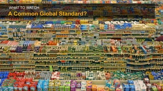 WHAT TO WATCH:
A Common Global Standard?
Photo: Flickr/Lyza
 