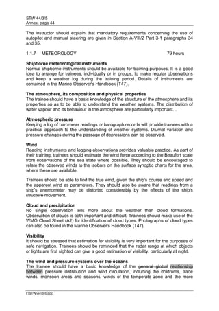 Temperate Id Handbook.pdf draft IMC 7.03 officer in charge a navigational watch | PDF