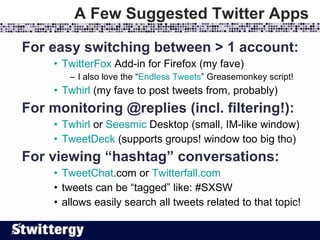 Stwittergy: Twitter for Business (Twitter Strategy, Marketing & SEO)