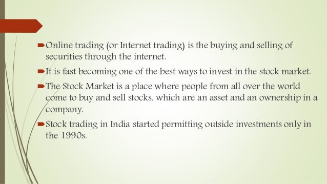 Stuart Simonsen | Advantages and Disadvantages of online trading and