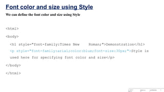 Comprehensive Guide to Using Style and Div Tags in HTML for Web Design ...