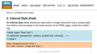 Style and Selector | PDF