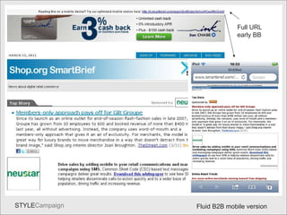 webversion Full URL early BB Fluid B2B mobile version 