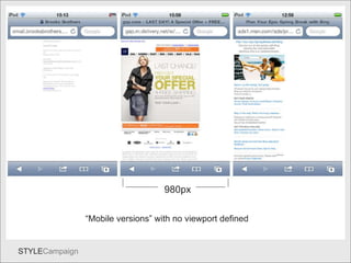 Dw1 “ Mobile versions” with no viewport defined 980px 