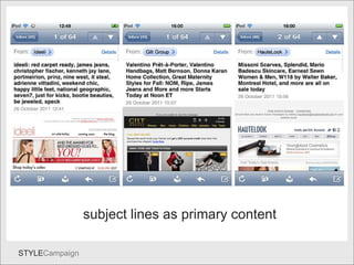 Subject lines subject lines as primary content 