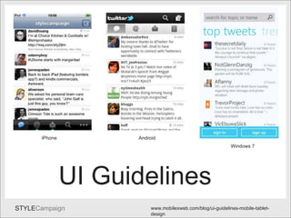UI www.mobilexweb.com/blog/ui-guidelines-mobile-tablet-design UI Guidelines iPhone Android Windows 7 