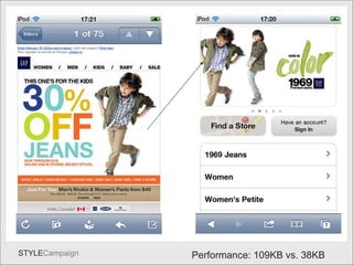 Gap filesize Performance: 109KB vs. 38KB 