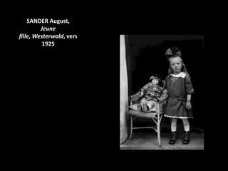 SANDER August,
         Jeune
fille, Westerwald, vers
         1925
 