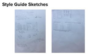 Style Guide Sketches
 