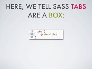 HERE, WE TELL SASS TABS
ARE A BOX:
 