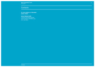 MSC style guide
8. Moving image 42
Live action film
Live action films tend to work best when showing
people’s stories or representing impacts. People
become more engaged with an issue when they can
see the people affected by it and hear about it in
their own words. For example, if you wanted to make
a film about the impacts MSC Certification is having
on a fishery, a film in which you interview members
of the fishery could be an effective medium.
Animated film
Animated films tend to work best when explaining
something, either a process or a concept, since
it is possible to visualise things in animation
which don’t exist in real life. While animation can
tell personal, character stories, it is often more
effective to use it to tell fictional stories rather than
real life events. For example, the MSC certification
process would be more effectively visualised with
voice over and animation rather than explained
through interview.
When commissioning a moving image film
consider the story you are trying to tell and
the impact you want to create. Storytelling
through moving image is a powerful way to
engage people with the work we do.
There are two main types of film; live action
or animation. Both can be tailored to suit any
message, but each has its own benefits.
View MSC videos at:
youtube.com/sustainableseafood
Building a story
Sustainable Seas
Choose MSC
www.msc.org
What is the MSC?
Choose MSC
www.msc.org
2. Language 3. Our identity 4. Typography 5. Colour 6. Design application 7. Imagery 8. Moving image 9. Tools and templates 10. Checklist
Contents
1. About MSC
 