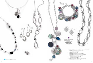 B




                                                                F




                                                 C
                                                 Two-Part
                                                 Earrings




                                                                                                  G




                                                                     birthday party earrings
                                                                    neptune bracelet
                                                                         & capricious ring
                                                                       GORGEOUS FOR
                                                                         LESS THAN $100                                                          H
                                                                       with Customer Save Plan®




                                                            E

                                                                                     A. High Strung Glass & Resin Beads, 16-19" Necklace (32L39) $36.
                                     A
                                                                                     B. Droplet Genuine Mother-of-Pearl with Glass,
                                                                                        16-19" Necklace (32N60) $36.
                                             D                                       C. Relay Pierced (22E60) $28.
                                                                                     D. Capricious Ring, whole sizes 5-11 (6C618) $38.
                                                                                     E. Escapade Glass Beads, 18-21" Necklace (32N49) $44.
                                                                                     F. Neptune Genuine Abalone with Glass Beads,
                                                                                        Adjustable to 9" Bracelet (11788) $62.
                                                                                        22-25" Necklace (31L13) $78.
                                                                                     G. Diary Pierced (22284) $24. Also in matte gold, pg. 30.
     it’s fun to follow the leader                                                   H. Soirée 34-37" Necklace (33N55) $98.

84                                                                                                                                                      85
 