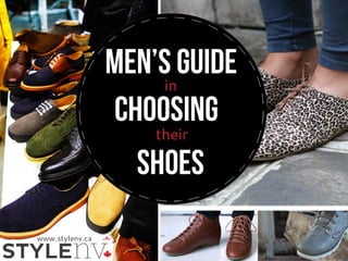 Men’s Guide in Choosing Their Shoes