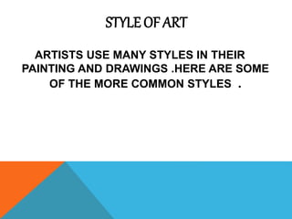 Style of art | PPTX