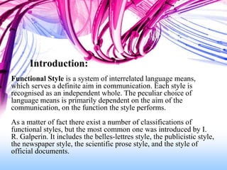 Functional Styles | PPT