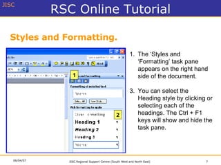 Styles And Formatting | PPT