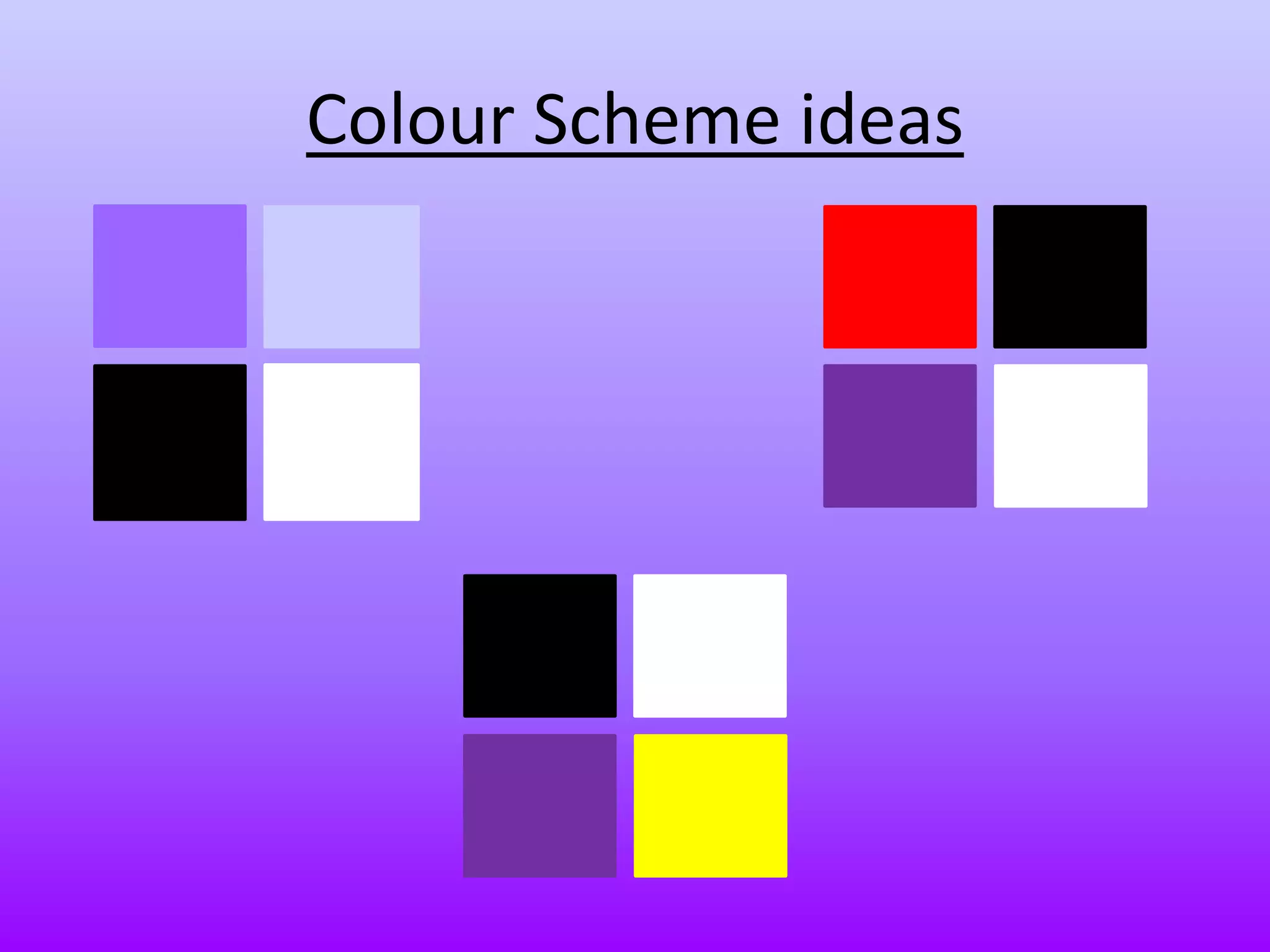 Colour Scheme ideas