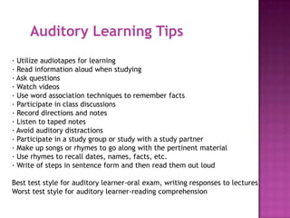 Styles learning | PPTX