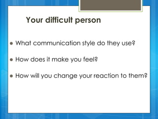 Styles of communication