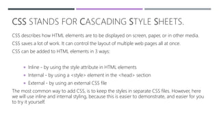 Styling of css | PPTX