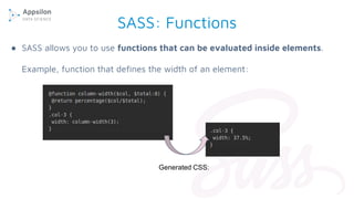 Styling your projects! leveraging css and r sass in r projects | PPT