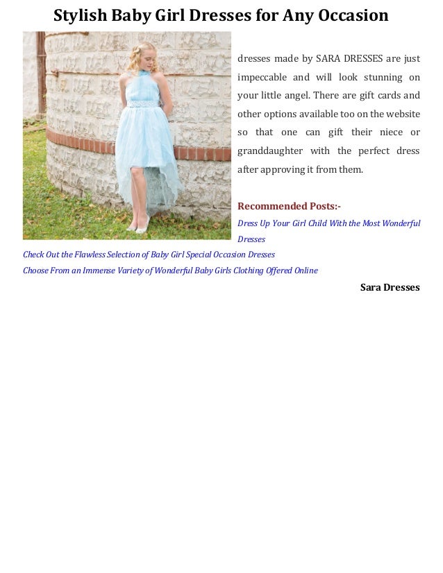 baby sara dresses