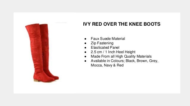 red over the knee boots flat