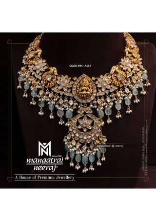 Stylish Uncut Diamond Necklace
