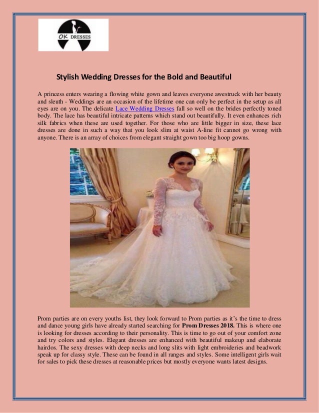 Stylish Wedding Dresses For The Bold And Beautiful Ok Dresses Online