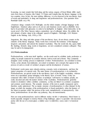 «Stylistic classification of the english vocabulary» | PDF