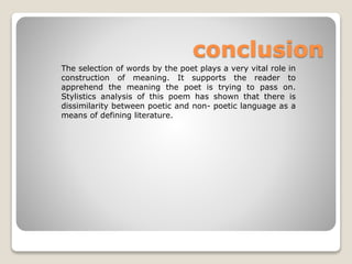 a presentation on stylistics analysis ppt.pptx