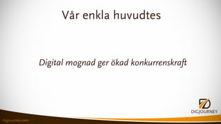 Styrelsens roll i digital transformation. DigJourney för Stockholms Handelskammare 151102