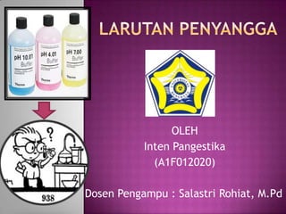 OLEH
Inten Pangestika
(A1F012020)
Dosen Pengampu : Salastri Rohiat, M.Pd
 