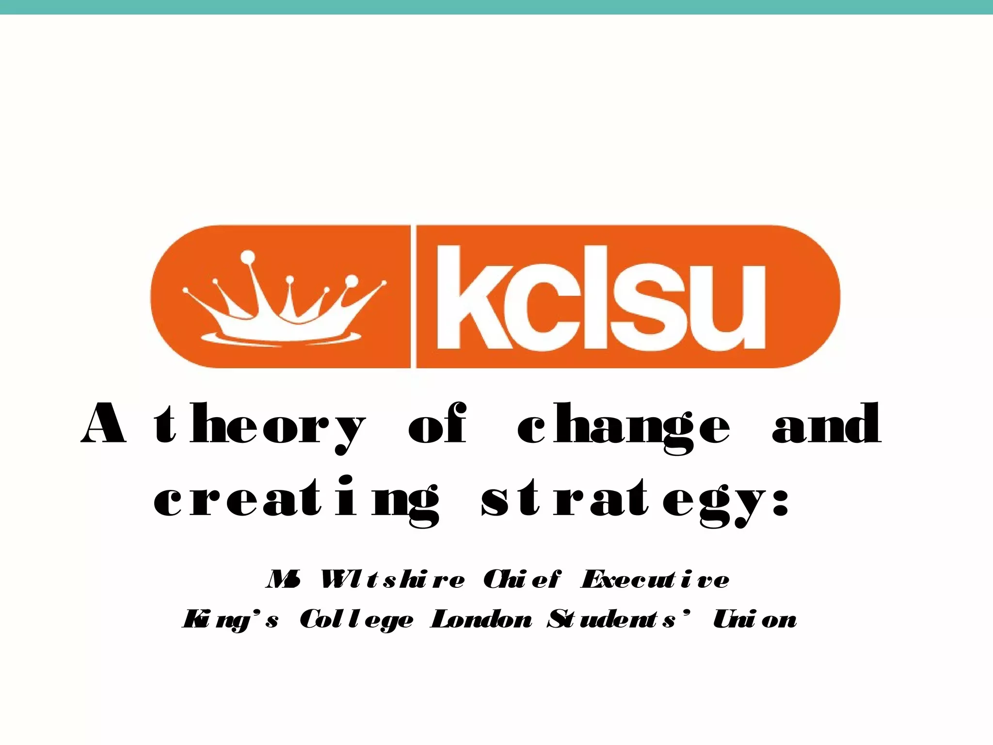 A Theory of Change approach to developing strategy | PPT