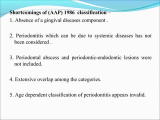 Classification of periodontal diseases | PPT