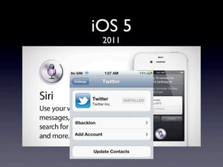 iOS 5
 2011
 