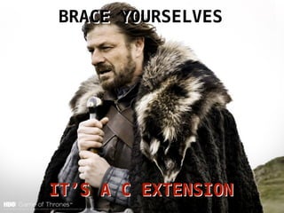 BRACE YOURSELVES




IT’S A C EXTENSION
 