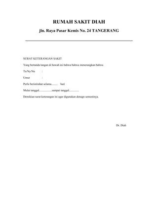 Suarat dokter
