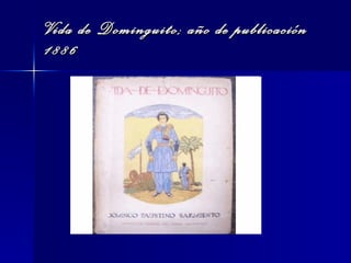 Vida de Dominguito; año de publicación 1886  