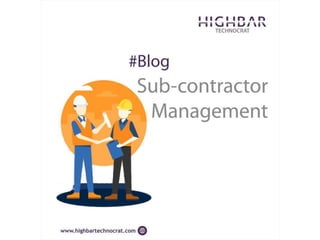 Sub-Contractor Management.Ppt